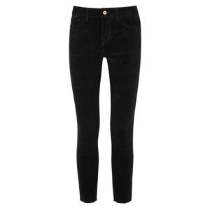 DL1961 MARGAUX CROPPED CORDUROY JEANS IN BLACK 26